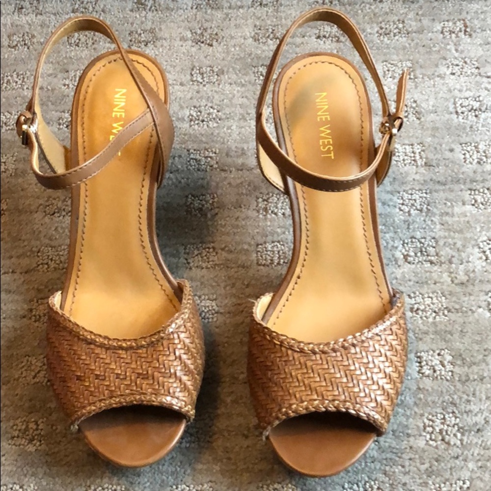 Nine West brown heels